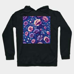 Purple Flowers Hoodie